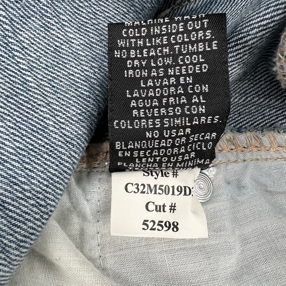 1822 Denim Women’s Two Toned Raw Hem Mini Jean Skirt Size 6 - Picture 7 of 8